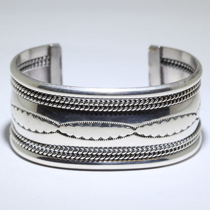 Bracelet en argent par Navajo 5-3/8"