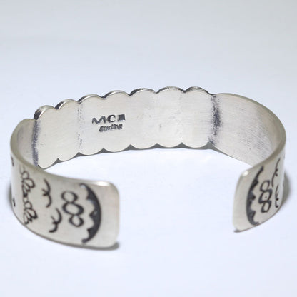 Bracelet en argent par Navajo 5-5/8"