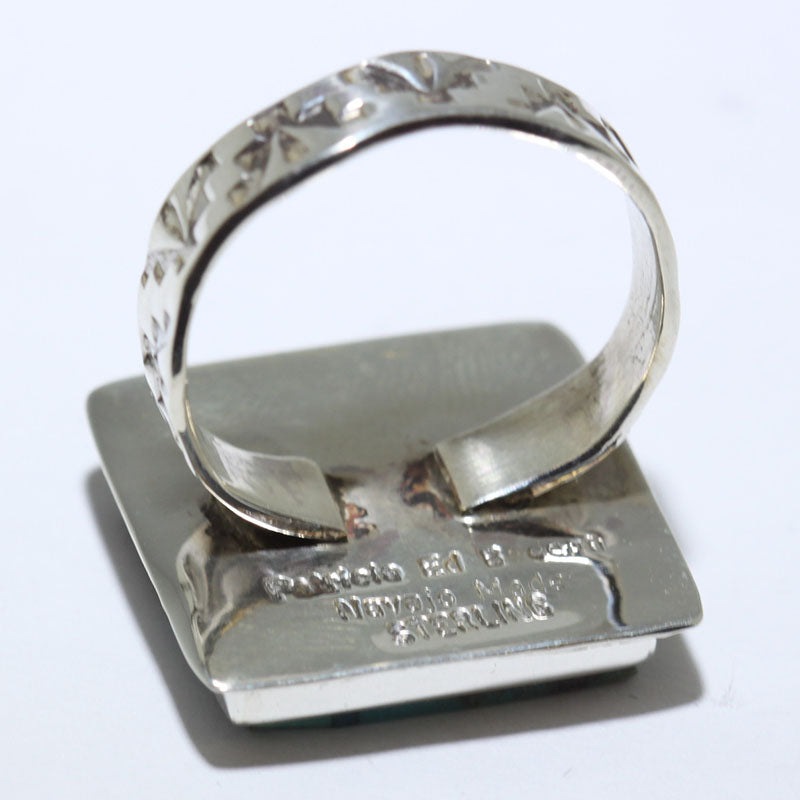 Cincin Inlay oleh Patricia/Edward Becenti Ukuran 10