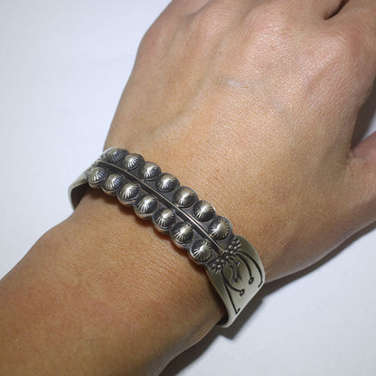 Silver Bracelet by Navajo 5-5/8"