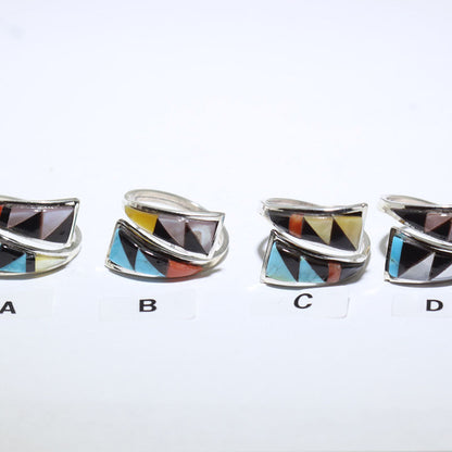 Cincin Inlay oleh Zuni