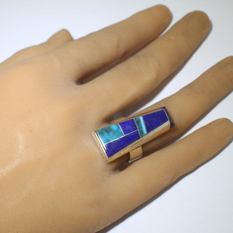 Cincin Inlay oleh Wayne Muskett ukuran 8