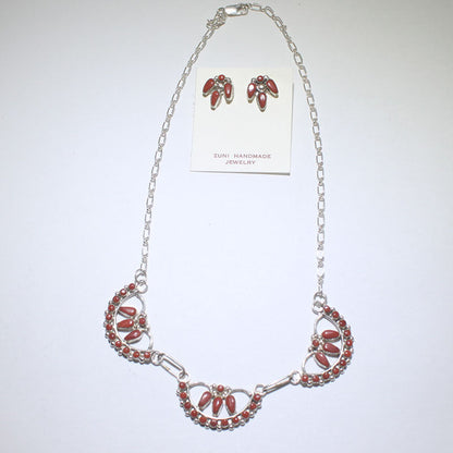 Комплект ожерелья и серег Зуни