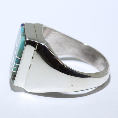 Bague incrustée par Patricia/Edward Becenti - Taille 9.5