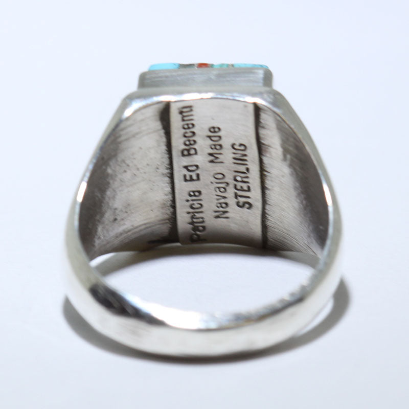 Inlay Ring door Patricia/Edward Becenti - maat 9.5