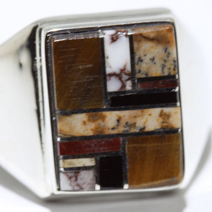 Inlay Ring by Patricia/Edward Becenti- 9.5