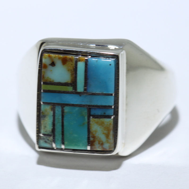 Cincin Inlay oleh Patricia/Edward Becenti- 10