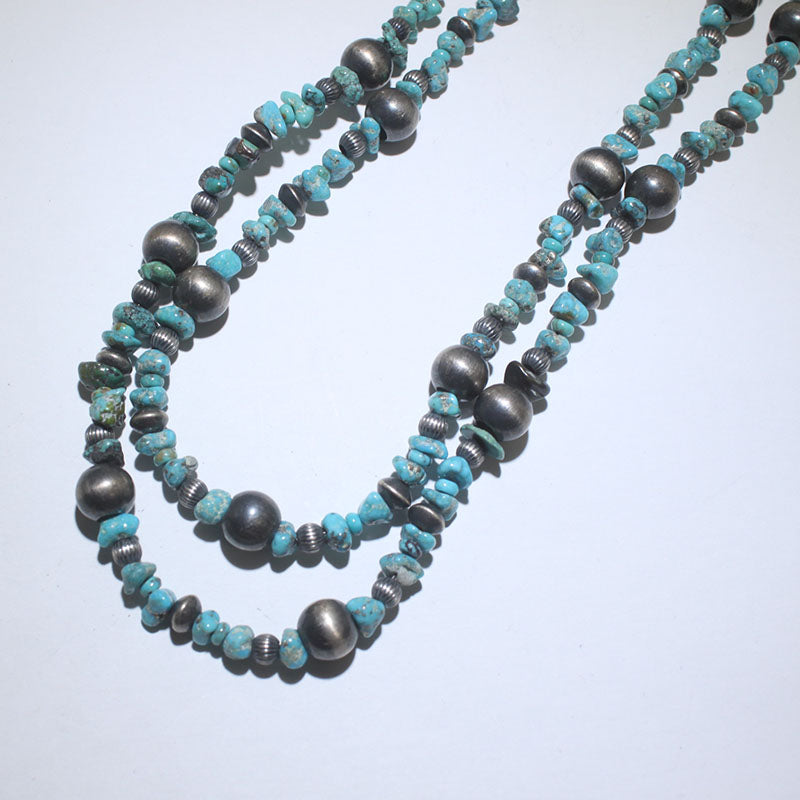 Collier de perles Navajo en Kingman naturel