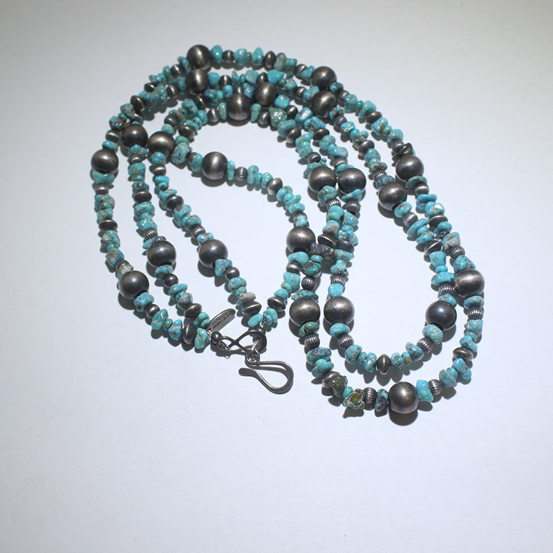 Натуральное ожерелье с жемчугом Kingman Navajo