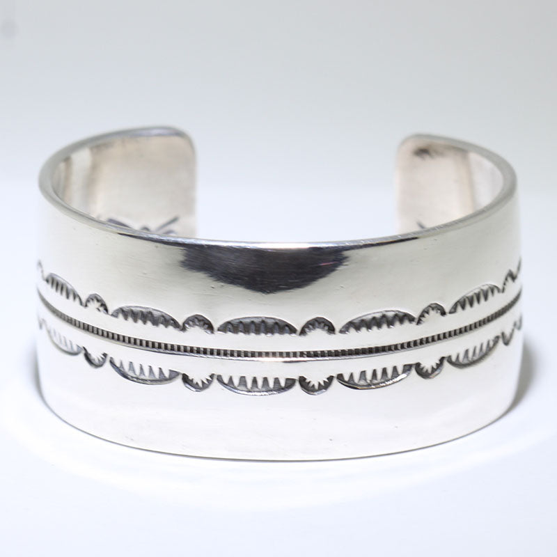 Silver Bracelet by Arnold Goodluck 5-1/2"