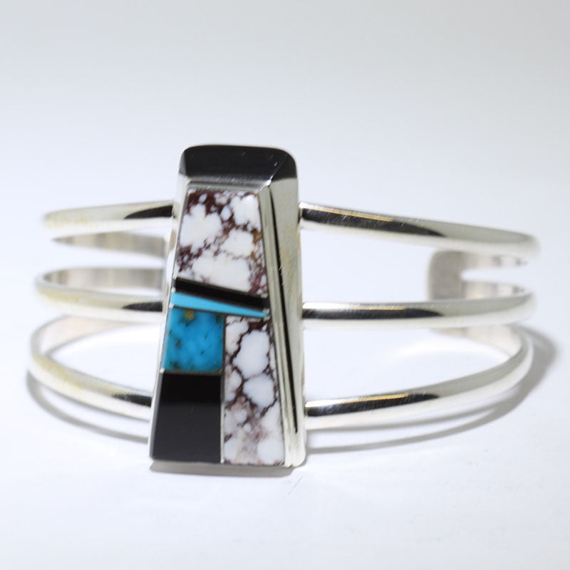 Inlay bracelet by Wayne Muskett 5-3/8"