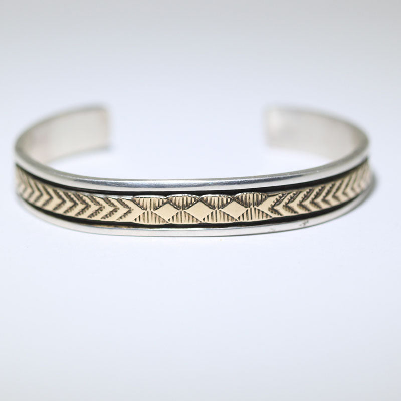 14K & Silver Bracelet by Bruce Morgan