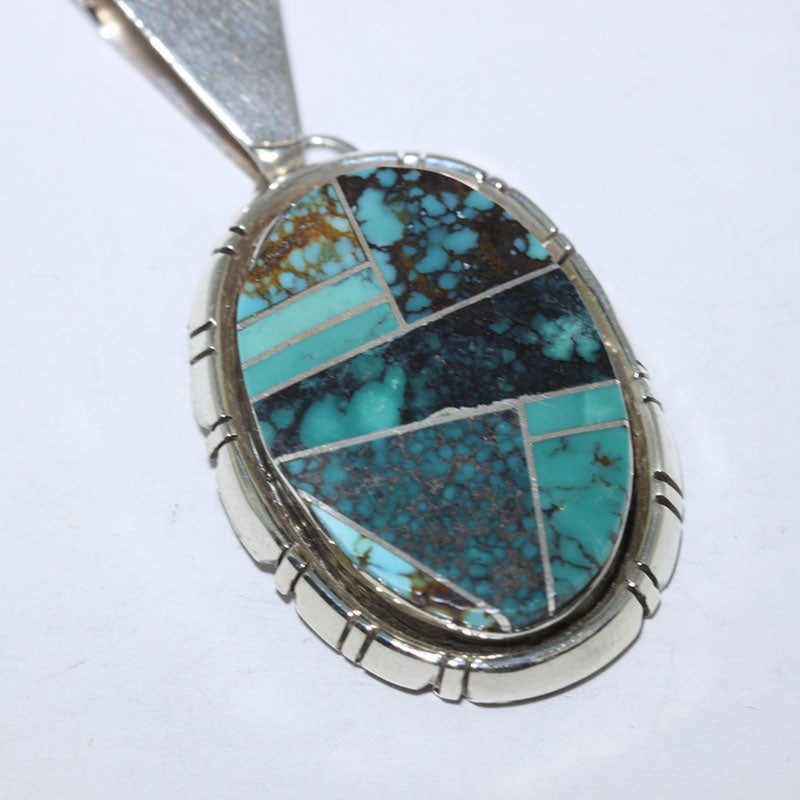 Inlay pendant by Navajo