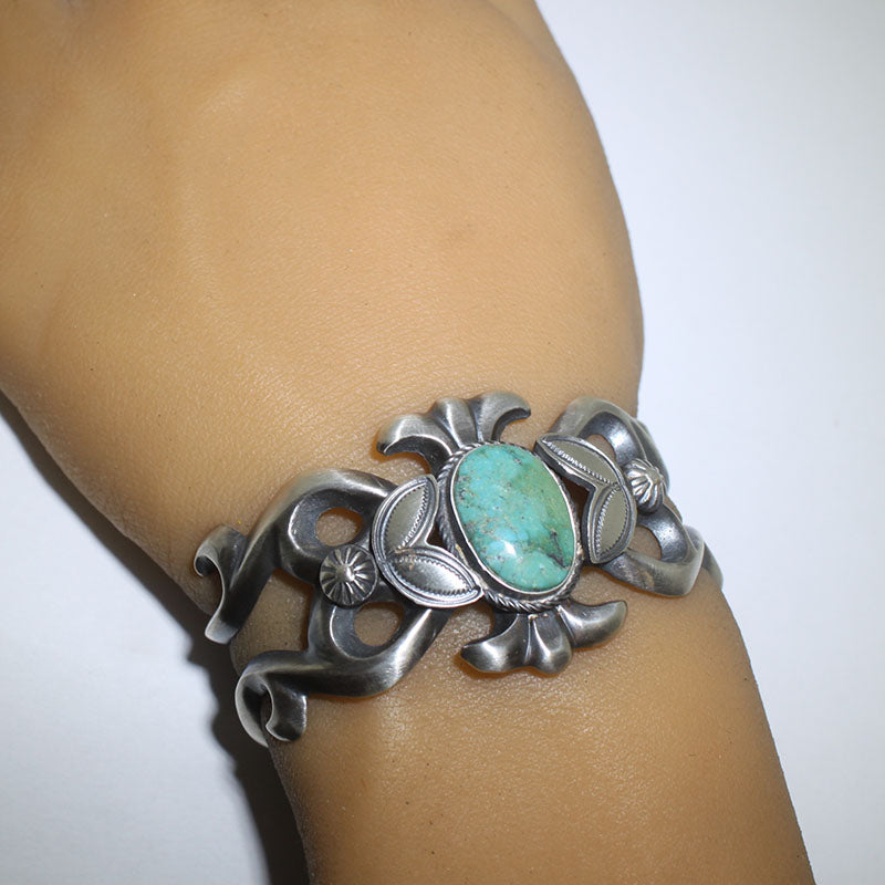 Pulsera Kingman por Navajo 5-1/4"