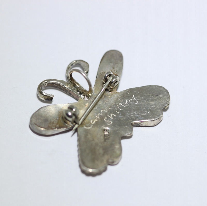 Zuni Butterfly Pin Pendant