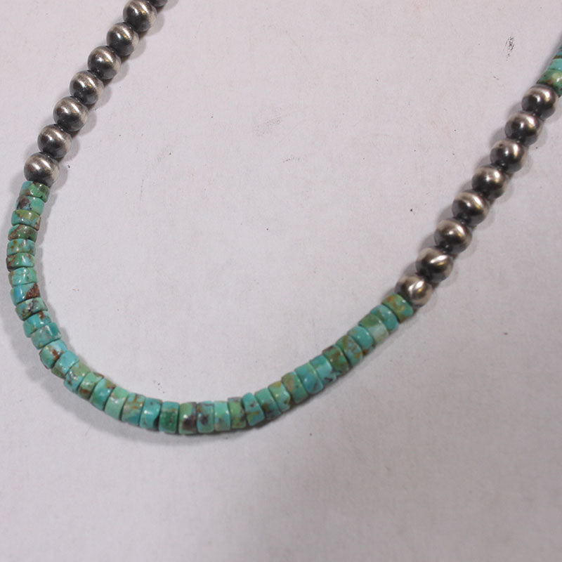 纳瓦霍族绿松石项链