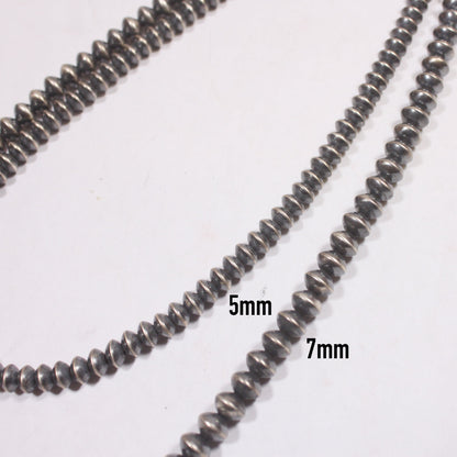 Perles Navajo en forme de soucoupe 5mm 16-24 pouces