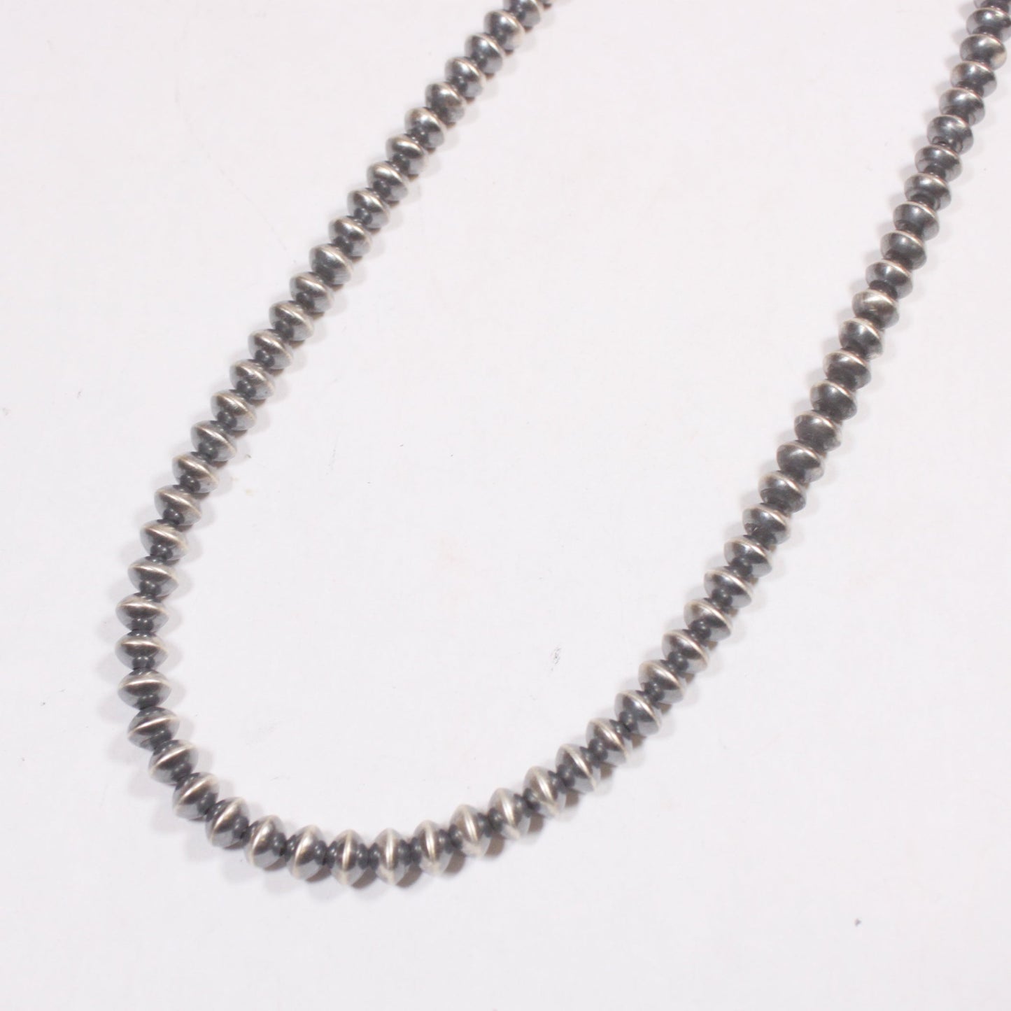 Perlas Navajo en forma de platillo de 5 mm, 16-24 pulgadas