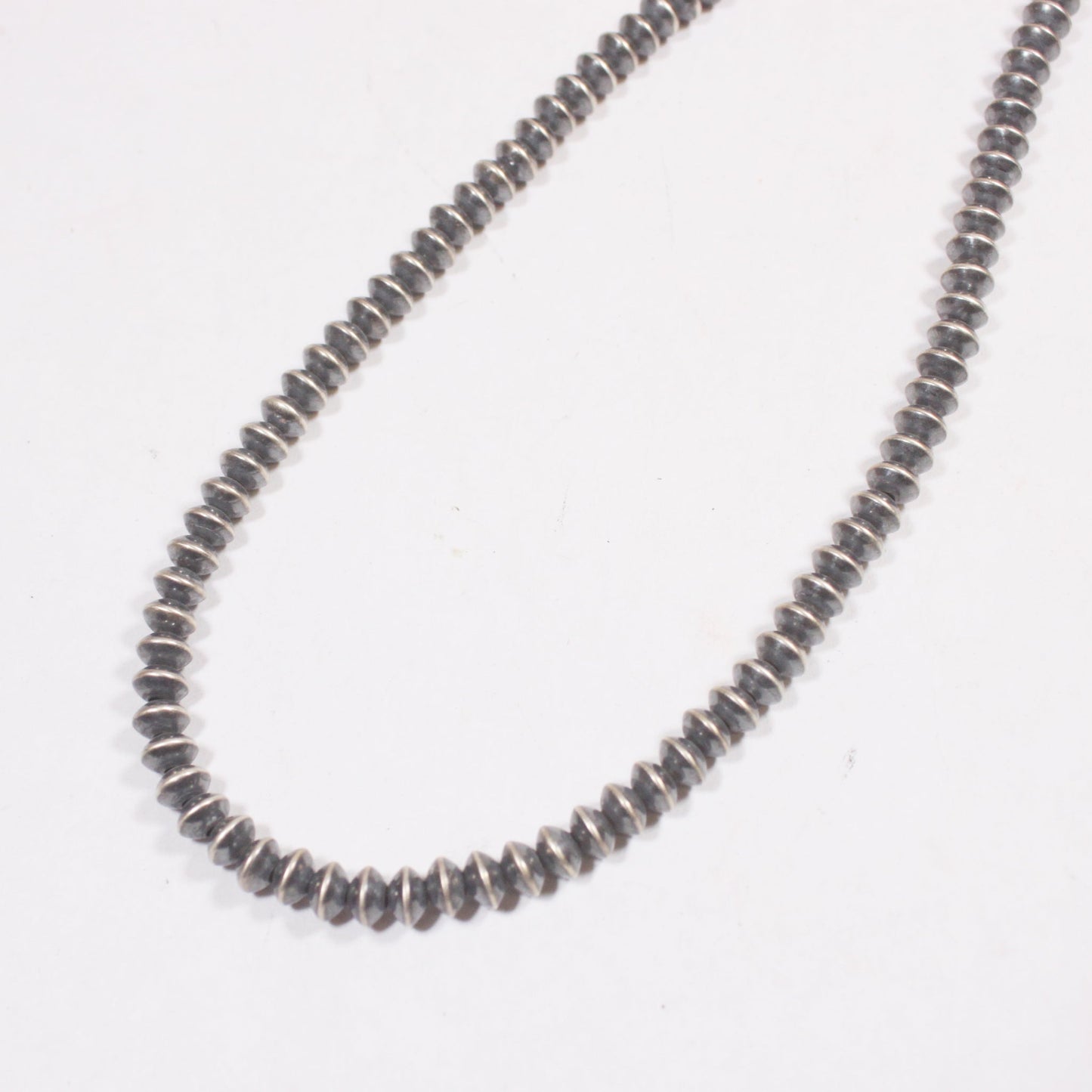 Perle Navajo a forma di piattino 7mm, lunghezza 18-28 pollici