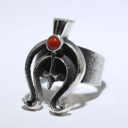 Anillo de Coral por Aaron Anderson talla 8