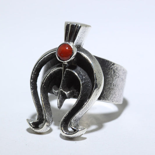 亚伦·安德森设计的珊瑚戒指，尺寸8