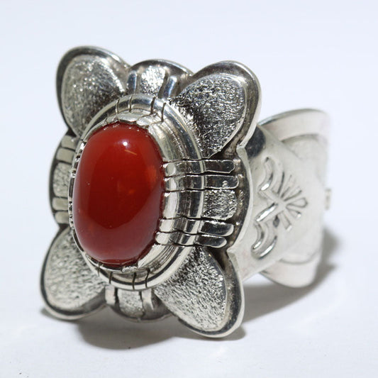 Coral Ring by Ray Winner size 9.5