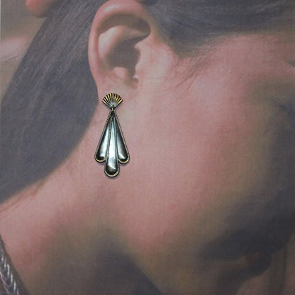 Sterling silver earrings by Steve Arviso
