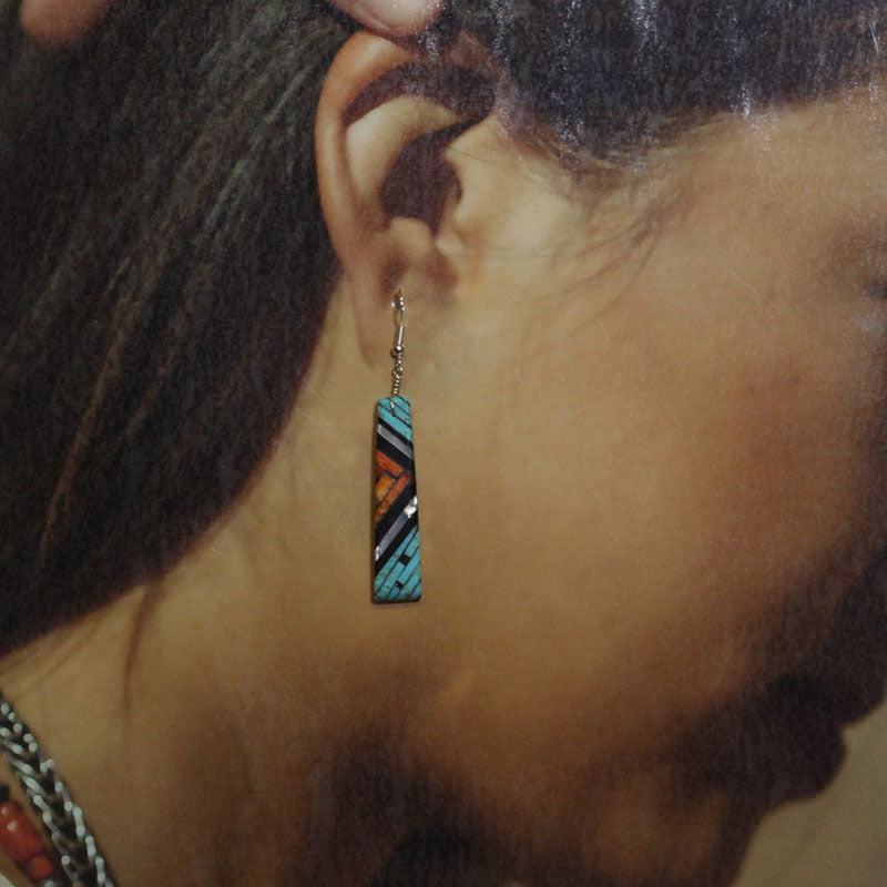 Santo Domingo earrings by Joe & Angie Reano