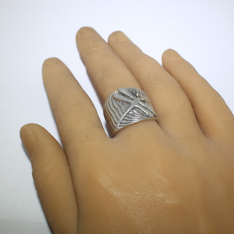 Cincin Pepatung oleh Philander Begay saiz 10.5