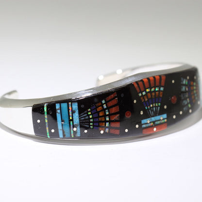 Micro-Inlay-Armband von Erwin Tsosie 5-1/4"