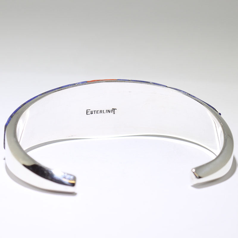 Micro Inlay Bracelet by Erwin Tsosie 5-1/4"