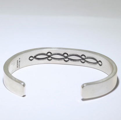 Silver Bracelet by Bruce Morgan 5-1/2inch