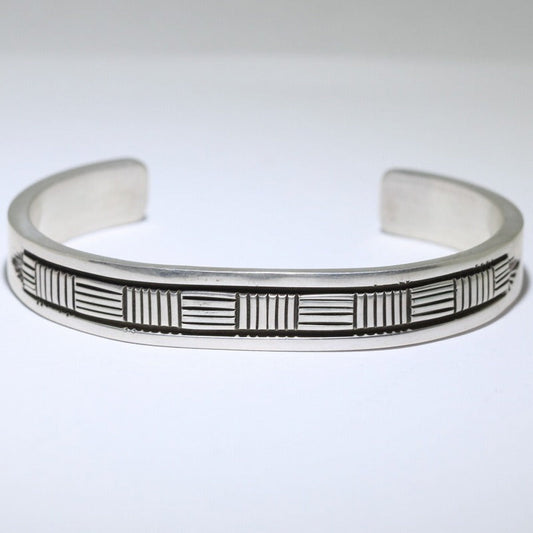 Silver Bracelet by Bruce Morgan 5-3/4inch