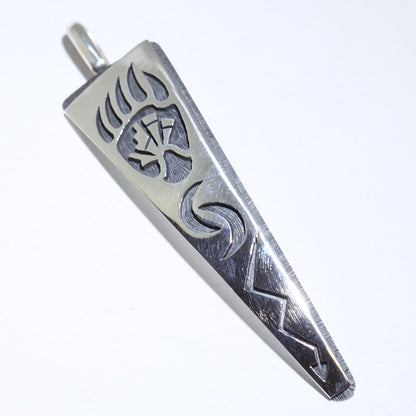 Silver Pendant by Clifton Mowa