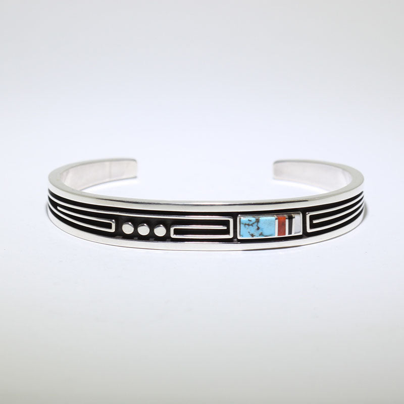 Bracelet avec incrustation par Albert Nells 6"