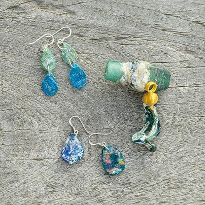 Roman Glass Earrings Strand