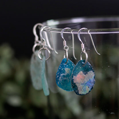 Boucles d'Oreilles en Verre Romain