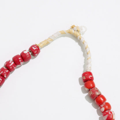 Grande Perle Kankanba en Fil de Perles de Commerce Bohémiennes