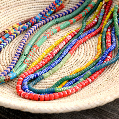 Große Kankanba-Perlenstrang aus Bohemian Trade Beads