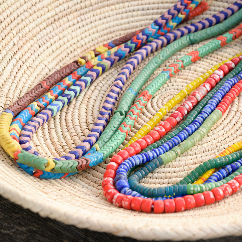 Bohemian Trade Beads Snake Beads Strand