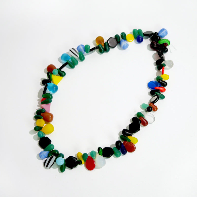Bohemian Trade Beads Hibla ng Bulaklak ng Bombilya na may Uranium Glass