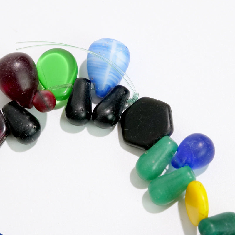 Perline di commercio bohemien Filo di perline a forma di lampadina con vetro all'uranio