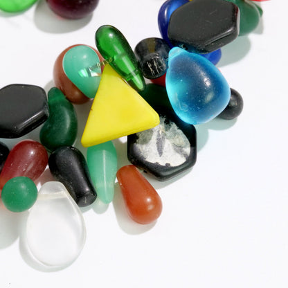 Bohemian Trade Beads Hibla ng Bulaklak ng Bombilya na may Uranium Glass