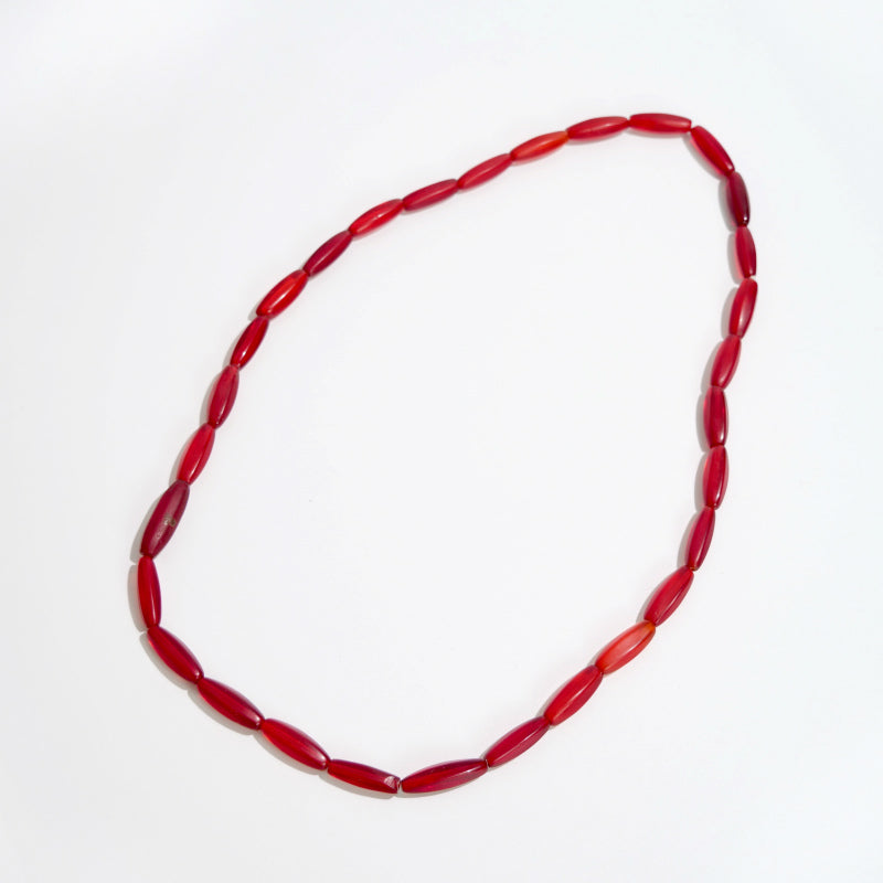 Bohemische Handelsperlen Rote Perlenkette