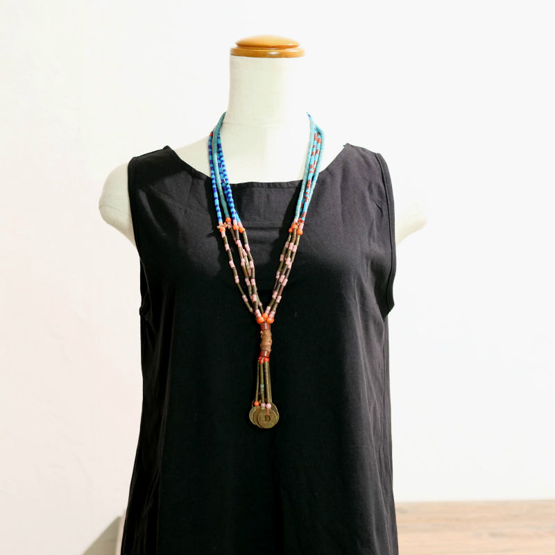 Ghana Multi-Strand Beads Necklace