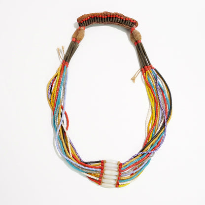 Collar de Cuentas de Múltiples Hilos de Ghana