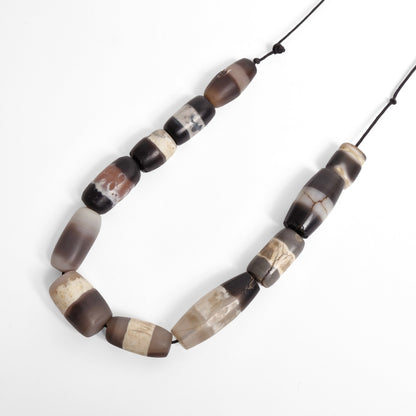 Striped Dzi Beads Strand