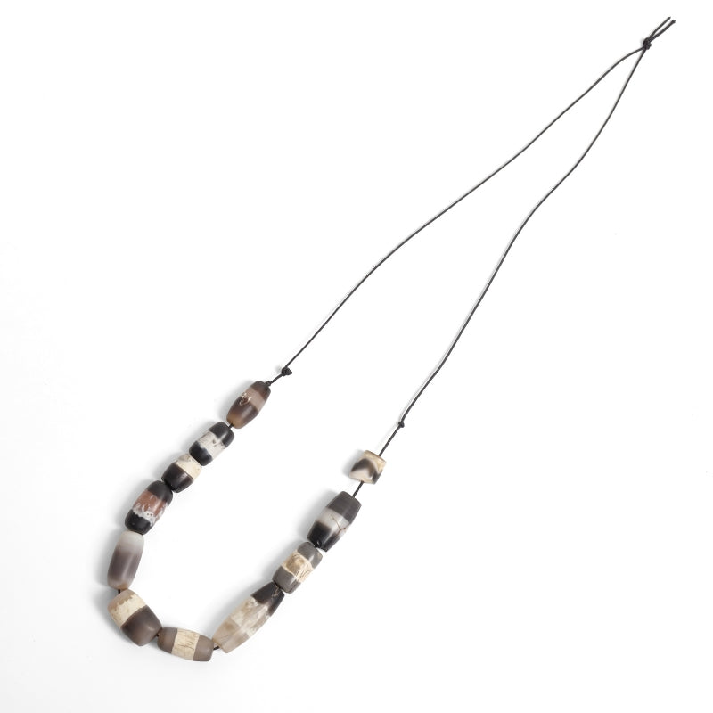 Striped Dzi Beads Strand