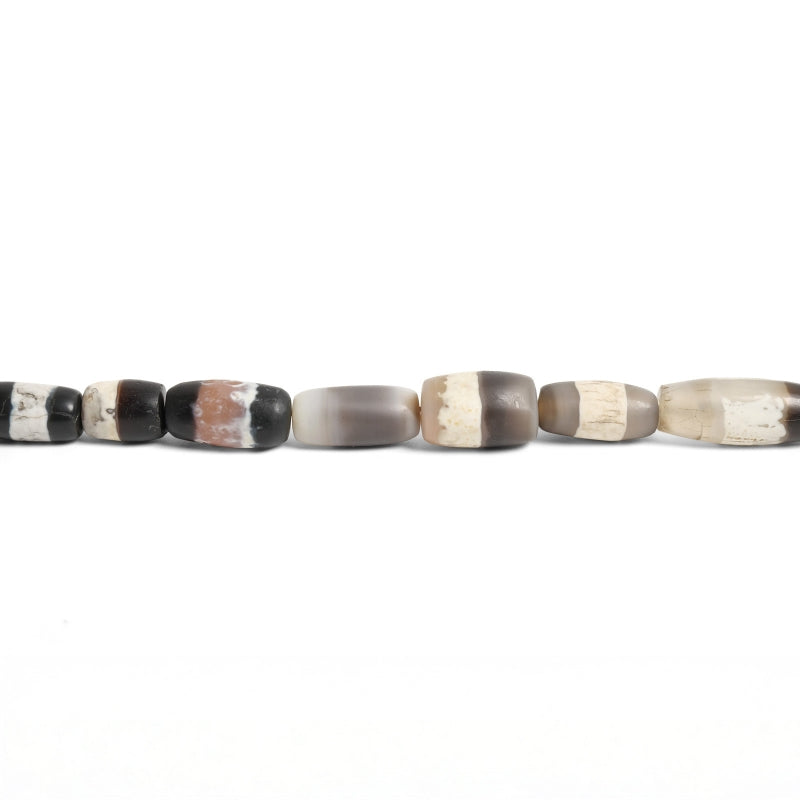Striped Dzi Beads Strand