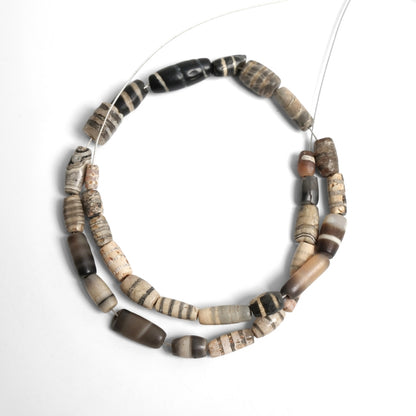Striped Dzi Beads Strand